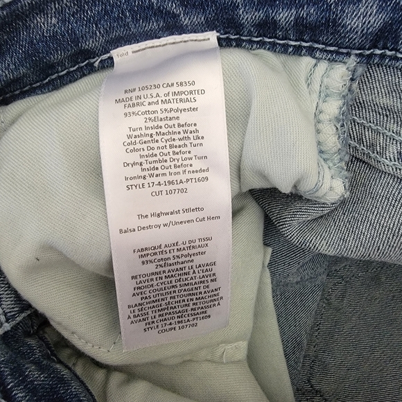 Current/Elliot High Waist Stiletto Jeans - Picture 11 of 13